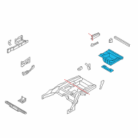 OEM 2013 BMW 760Li Luggage-Compartment Floor, Rear Diagram - 41-12-7-310-119