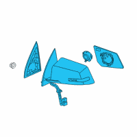 OEM 2010 Chevrolet Traverse Mirror Assembly Diagram - 23453776