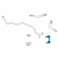 OEM 2002 Honda Accord Link, Right Front Stabilizer Diagram - 51320-S84-A01