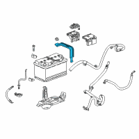 OEM 2018 Buick Regal Sportback Hold Down Strap Diagram - 23347557