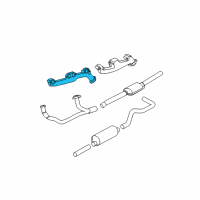 OEM Dodge Ram 3500 Exhaust Manifold Diagram - 53030873AB