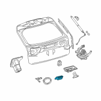 OEM 2022 Lexus RX450h Switch Assembly, Back Door Diagram - 84840-0E080