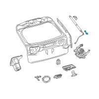 OEM 2022 Lexus RX450h Bracket, Back Door DAMPER Stay Diagram - 68947-0E040