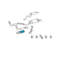 OEM 1998 Toyota Land Cruiser Heat Shield Diagram - 18436-50040