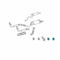 OEM 2004 Toyota Land Cruiser Hanger Diagram - 17565-13030