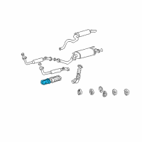 OEM 1999 Toyota Land Cruiser Heat Shield Diagram - 18435-50080