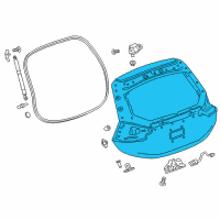 OEM 2021 Chevrolet Bolt EV Lift Gate Diagram - 42747756