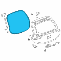 OEM 2017 Chevrolet Bolt EV Body Weatherstrip Diagram - 42721674