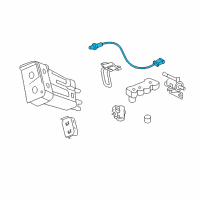 OEM 2008 Saturn Sky Front Oxygen Sensor Diagram - 12589380