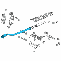 OEM Buick Cascada Front Pipe Diagram - 13350923