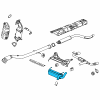 OEM 2018 Buick Cascada Rear Muffler Diagram - 13437656