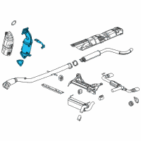 OEM 2016 Buick Cascada Catalytic Converter Diagram - 55582030