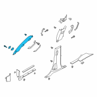 OEM 2020 Ford Expedition Weatherstrip Pillar Trim Diagram - JL1Z-7803598-AB