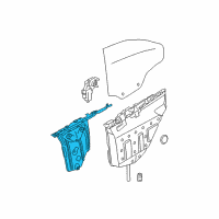 OEM 2016 BMW 435i xDrive Rear Left Window Regulator Diagram - 51-35-7-352-749