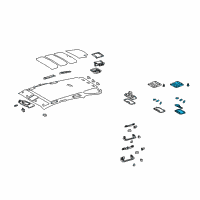 OEM 2008 Lexus RX350 Lamp Assy, Map Diagram - 81260-48020-B0