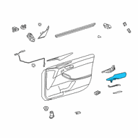 OEM 2021 Toyota Avalon Armrest Assembly Diagram - 74210-07030-B2