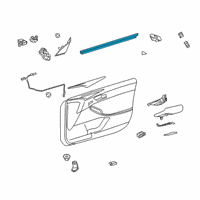 OEM Toyota Avalon Belt Weatherstrip Diagram - 68171-07020