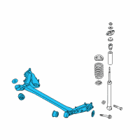 OEM 2017 Kia Soul EV Torsion Axle Complete Diagram - 55100B2341