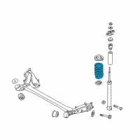 OEM 2016 Kia Soul EV Rear Springs Diagram - 55330E4000