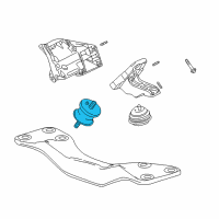 OEM 2002 BMW Z8 Auto Transmission Mount Diagram - 22-31-6-750-821