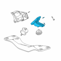 OEM BMW Engine Mount Left Diagram - 22-12-7-832-833