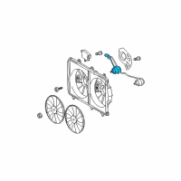 OEM 2013 Toyota Highlander Fan Motor Diagram - 16363-0V070