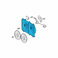 OEM Toyota Highlander Fan Shroud Diagram - 16711-0V060