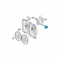 OEM Toyota Highlander Fan Motor Diagram - 16363-0V080