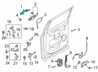 OEM 2021 Ford Bronco HANDLE ASY - DOOR - OUTER Diagram - ML3Z-1626605-BBPTM