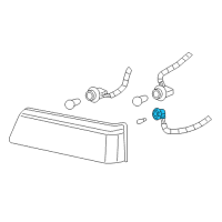 OEM 2003 Oldsmobile Aurora Socket Diagram - 15306330