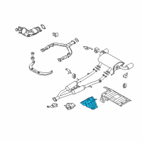 OEM Infiniti Q60 INSULATOR-Heat, Front Floor Diagram - 74754-1CA0A