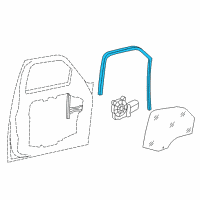 OEM Jeep WEATHERSTRIP-Front Door Glass Run Diagram - 5112247AD