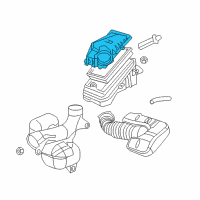 OEM Pontiac G6 Air Cleaner Body Diagram - 25827092