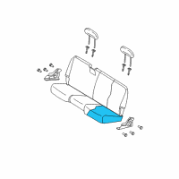 OEM 2006 Dodge Ram 3500 Rear Seat Cushion Cover Diagram - 1DN951J3AA
