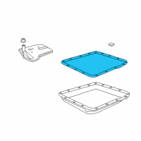 OEM GMC C1500 Suburban Automatic Transmission Pan Gasket Diagram - 8654799