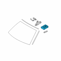 OEM 2007 BMW M5 Rain And Light Sensor Diagram - 61-35-6-977-276