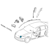 OEM 2010 Lexus GS460 Sensor, Air Bag, Front Diagram - 89173-49325