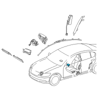 OEM 2010 Lexus GS460 Sensor Assembly, Air Bag Diagram - 89170-30680