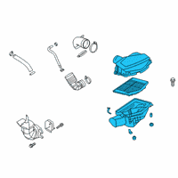 OEM Kia K900 Air Cleaner Assembly, Left Diagram - 28121J6100