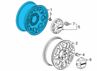 OEM 2021 GMC Sierra 2500 HD Spare Wheel Diagram - 9597730