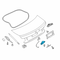 OEM 2018 BMW M240i xDrive Trunk Lid Lock Diagram - 51-24-7-304-559