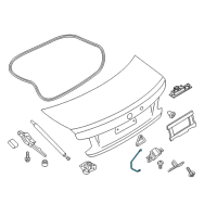 OEM BMW 228i Bowden Cable, Emergency Unlocking Diagram - 51-24-7-304-561