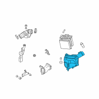 OEM 2008 Infiniti EX35 Body Assembly-Air Cleaner Diagram - 16528-JK20B