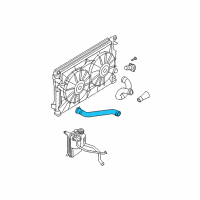 OEM 2005 Chrysler Pacifica Hose-Radiator Inlet Diagram - 4809427AI