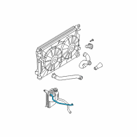 OEM 2005 Chrysler Pacifica COOLANT Bottle Inlet Diagram - 4809437AB