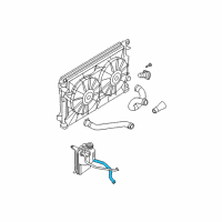 OEM 2005 Chrysler Pacifica Hose-COOLANT Overflow Diagram - 4809439AB