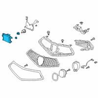 OEM Acura TLX Radar Sub-Assembly Diagram - 36802-TZ3-A53