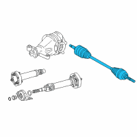 OEM 2016 Lexus IS300 Shaft Assembly, Rear Drive Diagram - 42340-53040