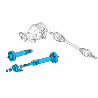 OEM 2017 Lexus RC F Shaft Assy, Propeller W/Center Bearing Diagram - 37100-53120