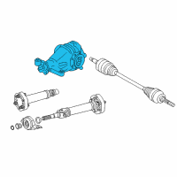 OEM Lexus RC F Carrier Assembly, Torque VECTORING Differential Diagram - 41100-29005